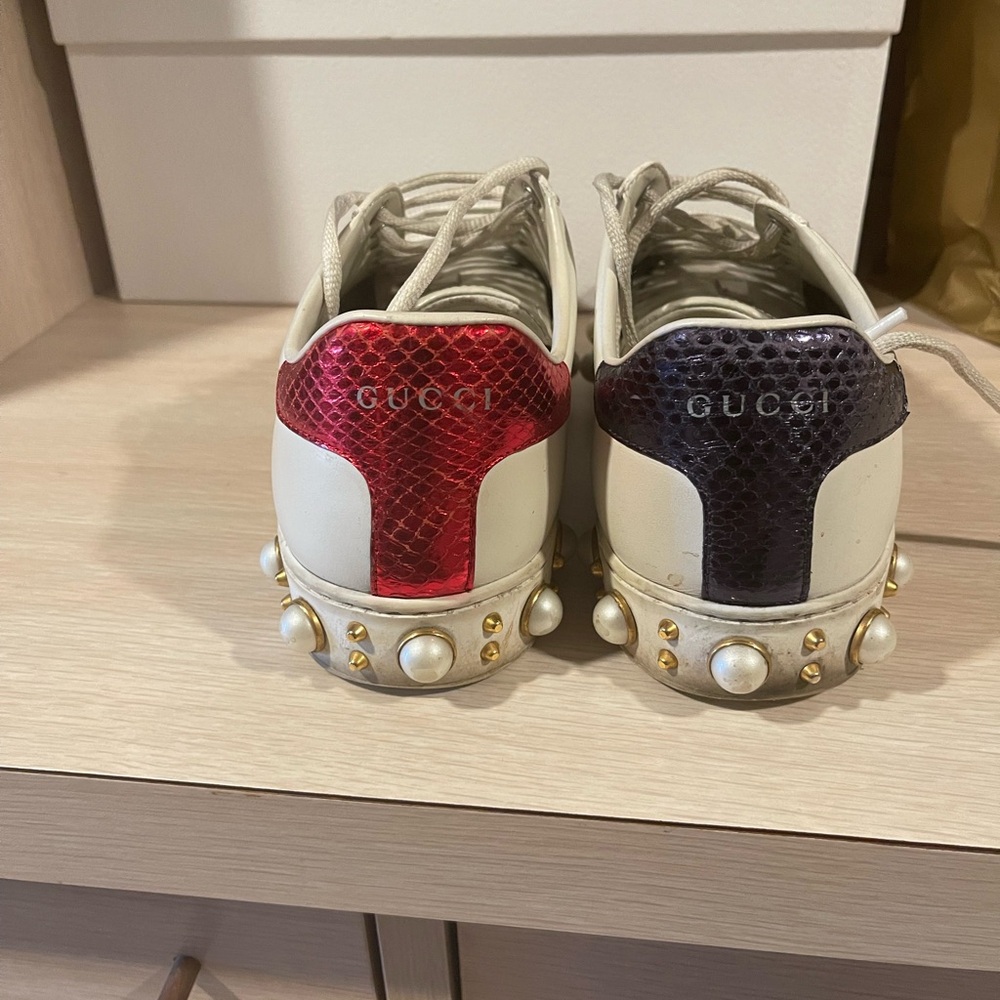 Gucci Red and Purple Sneakers Canvas Comfort